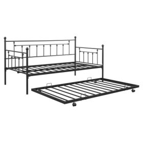 Metal Double Day Bed With Rollers