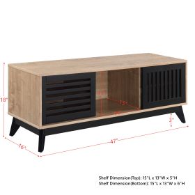 ACME Gamaliel TV Stand in Oak & Espresso Finish LV00858