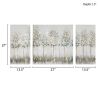 Gold Foil Triptych 3-piece Canvas Wall Art Set