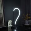 20.25" In Elastilight Led Tube W/ Magnetic End Contemporary Chrome Silver Table Lamp