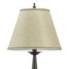 Bronze and Beige Table Lamps with Cone Shade (Set of 2)