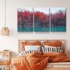 3 Panels Framed Maple Forest Canvas Wall Art Decor,3 Pieces Mordern Canvas Decoration Painting for Office,Dining room,Living room