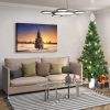 Framed Canvas Wall Art Decor Painting For Chrismas, Chrismas Tree in Dawn Chrismas Gift Painting For Chrismas Gift