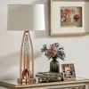 Beautiful Water Dancing Table Lamp 1pc Modern Design Home Decor Copper Finish Luxurious Sparkling Decorative Night lamp Bedroom Lamp Living Room