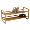 Oceanstar SR1224 2 Tier Bamboo Shoe Rack