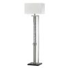 Luxurious Water Dancing Light Floor Lamp 1pc Satin Nickel Finish Metal Sparkling Decorative Designer Lamp Living Room Lamp