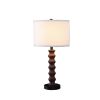 27.5" In Coastal Littoral Wood Insp Modern Table Lamp