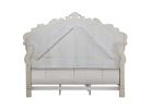 ACME Gorsedd California King Bed in Fabric & Antique White 27434CK