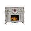 ACME Picardy FIREPLACE Antique Pearl Finish AC01345