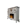 ACME Picardy FIREPLACE Antique Pearl Finish AC01345