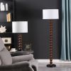 27.5" In Coastal Littoral Wood Insp Modern Table Lamp