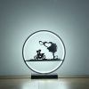 13-Inch Girl and Boy on Bicycle LED Accent Table Lamp