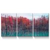 3 Panels Framed Maple Forest Canvas Wall Art Decor,3 Pieces Mordern Canvas Decoration Painting for Office,Dining room,Living room