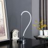 20.25" In Elastilight Led Tube W/ Magnetic End Contemporary Chrome Silver Table Lamp