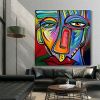 Colorful Portrait Oil Paintings Abstract Women Face Canvas Painting Wall Art Handpainted Graffiti Street Art For Home Decor