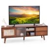 Bamboo TV Stand for TV up to 65 Inch