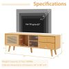 Bamboo TV Stand for TV up to 65 Inch