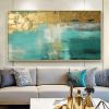 Handmade Oil Painting Large Original Gold Oil Painting on Canvas Abstract Gold Art Painting Bedroom Wall Decor Modern Textured Wall Art Decorative Pai