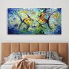 Modern Colorful Small Fish Abstract Wall Art Picture Poster Canvas Painting Living Room Home Office Decor