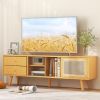 Bamboo TV Stand for TV up to 65 Inch