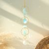 1pc Acrylic Sun-moon Metal Chain Home Living Room Decoration Car Hanging