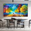 Modern Walking Down The Street Abstract Oil Painting Print On Canvas Nordic Poster Wall Art Picture For Living Room Home Decor