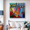 Colorful Portrait Oil Paintings Abstract Women Face Canvas Painting Wall Art Handpainted Graffiti Street Art For Home Decor